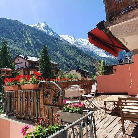 Chamonix Hyper Centre . Terrasse Vue Mont Blanc . Parking Lägenhet Exteriör bild